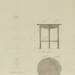 Design for a tea table with three legs (recto) Sketch of a wardrobe (verso)